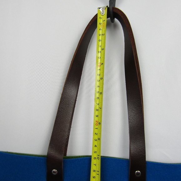 Graf & Lantz Merino Wool Two-Tone Handbag blue/green - NWT RARE, from 2014 - Picture 12 of 14